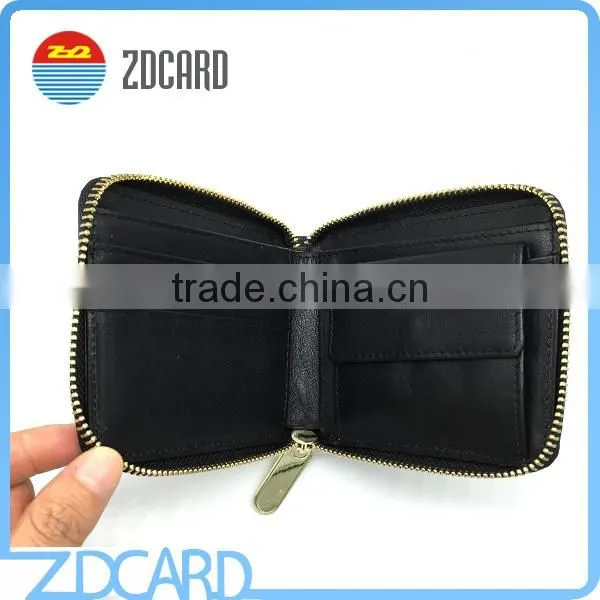 Mini Genuine Leather Rfid Blocking Wallets For Men photo-3
