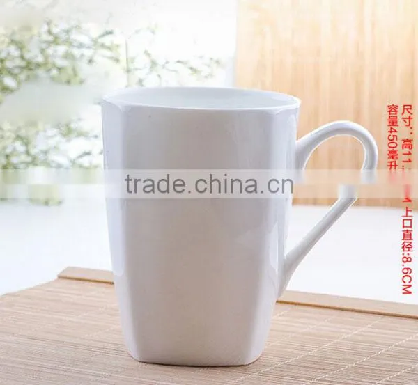 Haonai High Quality Square Ceramic Mug With Handle photo-2