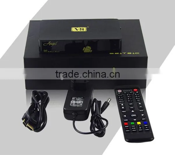 2016 New Powerful Andriod Combo DVB-S2+T2+Cable V8 Angel Satellite Receiver Built In Bluetooth and WiFi Support IPTV & VOD STB photo-4