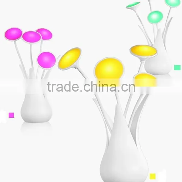 USB Flower Vase Shaped Led Motion Sensor Night Light photo-6