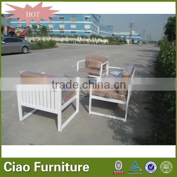 Outdoor Furniture With Cushion Aluminum Powder Coated Garden Sofa Set photo-3