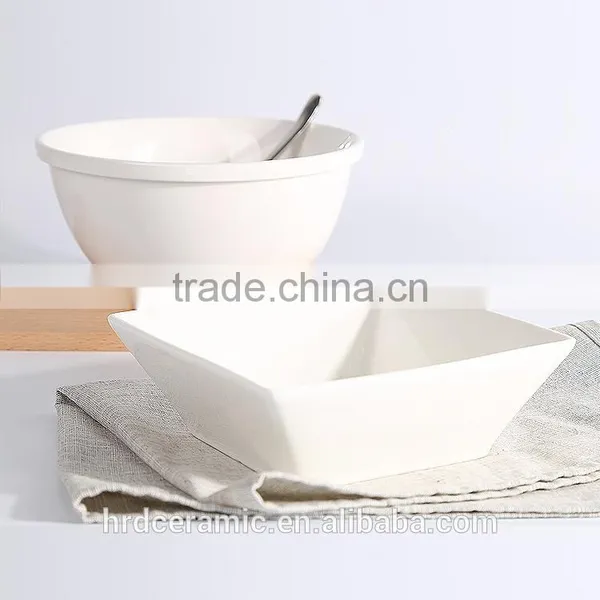 1600ml White Ceramic/porcelain/new Style Big Size Dinnerware /tableware Sala Bowl photo-2