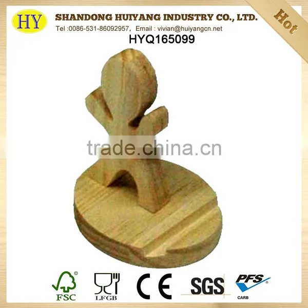 New Design Table Top Custom Wooden Mobile Phone Holder photo-2