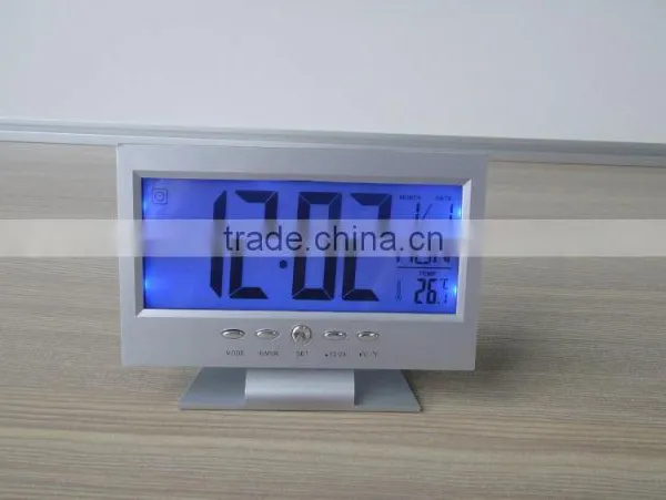 LCD Electronic Temperature Hygrometer With Alarm Clock photo-6