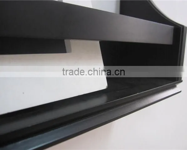 Black Wooden Decorative Floating Wall Shelf photo-3