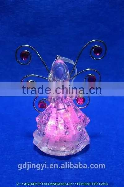 LED Lighted Butterfly Wings Acrylic Angel Xmas Decoration photo-6