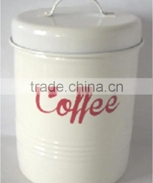 High Quality Coffee Metal Kitchen Storage Jars
