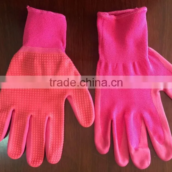 Color Nitrile Dot Palm Nitrile Foam Coated Work Gloves, photo-2