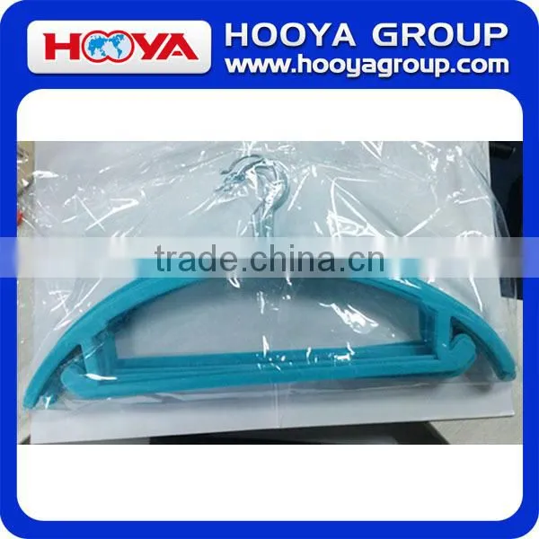 46*23CM 5pcs/set Camber Shape Velvet Flocking Clothes Hanger as Customized Colour photo-3