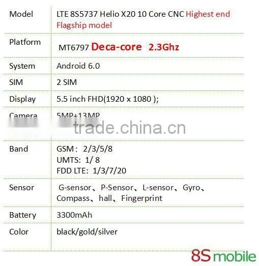LTE8S5737 5.5" High End Cheap Deca-core Mobile Phone photo-2
