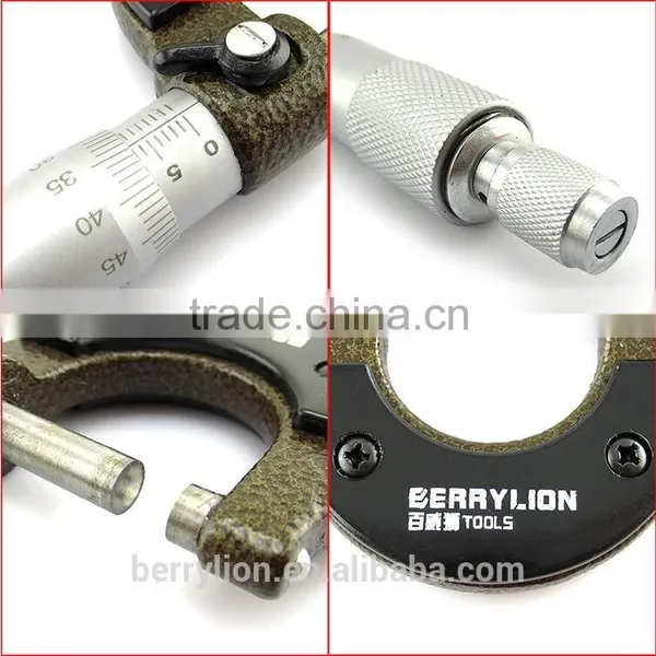 Berrylion 0-25mm Micrometer Stainless Steel Ratchet Micrometer photo-2