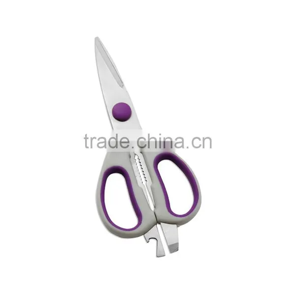 B2219 Comfortable Handle Stainless Steel Kitchen Scissors With PP+TPR Handle photo-4