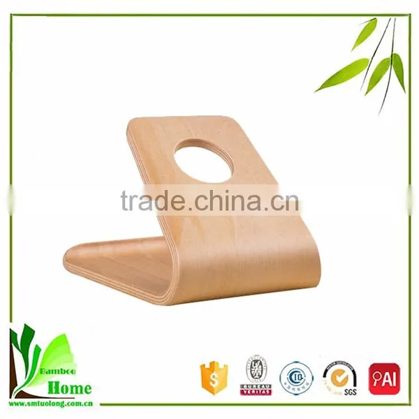 New Arrival Natural Bamboo Mobile Phone Holder for Charging for IPhone ,SAMSUNG