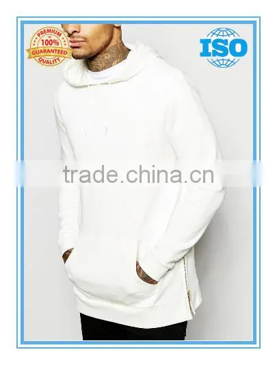 Longline Hoodie Side Zips Hoodie