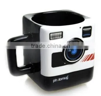 Retro Camera Photomug,Mustard Photo Mug photo-3