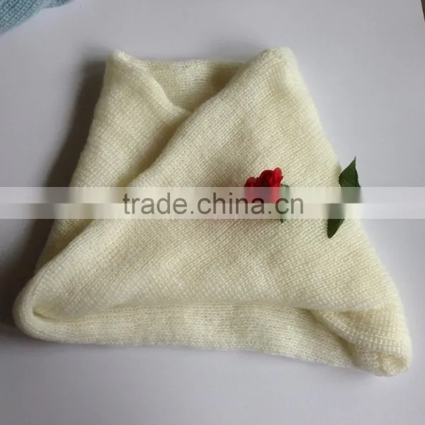 Black Color Fashion Winter Knitted Factory Produce Fashion Cheap Circle Scarf photo-5