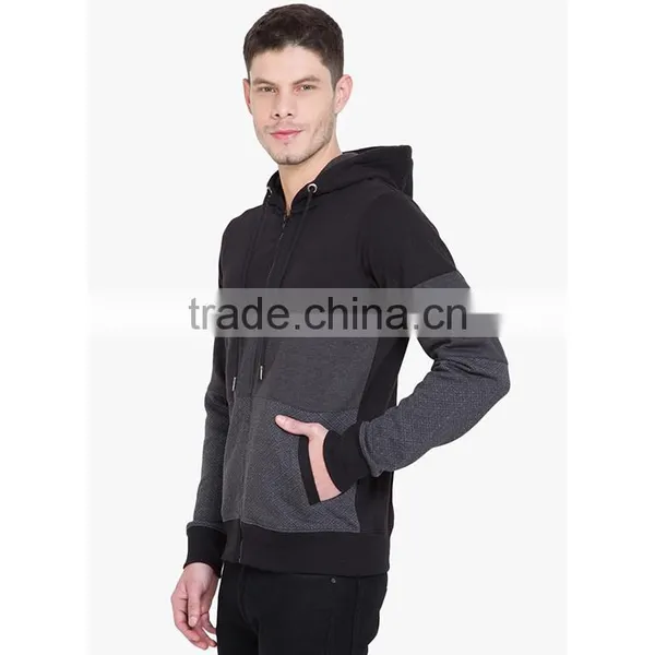 Customized Cheaper Black Men Terry Hoodies Pullover Hoodies photo-3