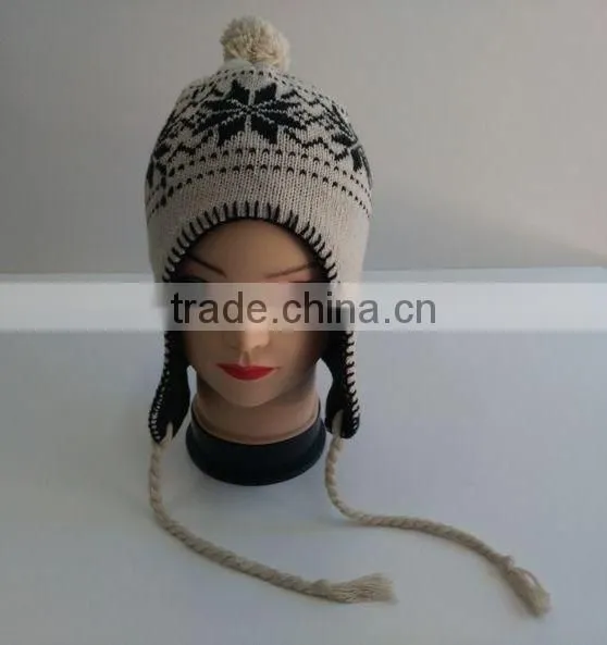 Knitted Beanie With Earmuffs,baby Beanie With Earflaps photo-5