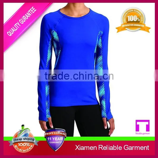 Wholesale Compression Plain Modal Cotton Spandex Women's t Shirt Gym Clothing for Yopa Wear photo-5
