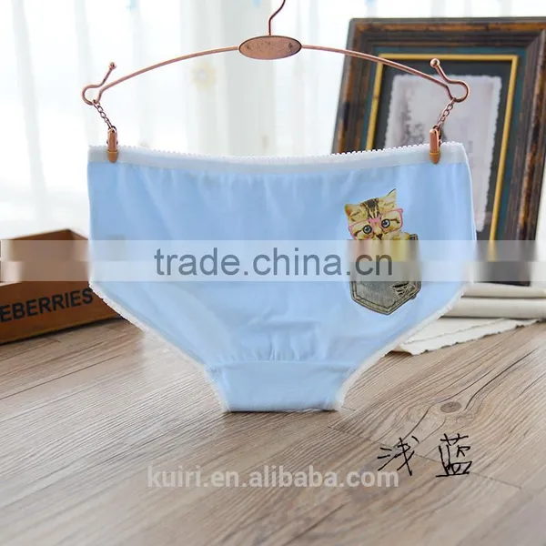 Cheap Custom Factory Promotional Mature Women Underpants Cartoon Briefs photo-5