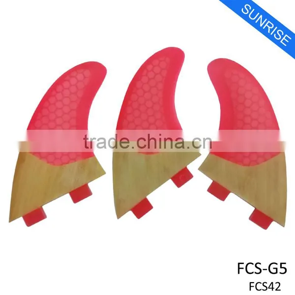 Bamboo Quillas FCS Fiberglass Honeycomb Fin Surfboard FCS Bamboo Fin photo-6