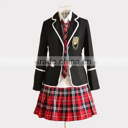 Juqian Wholesale China Factory Price Fashionable Korean High School Uniform Blazer Suits Jacket photo-3