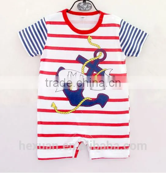 Baby Jumpsuit Print Cartoon Animal Summer Short Sleeve Romper Set photo-2