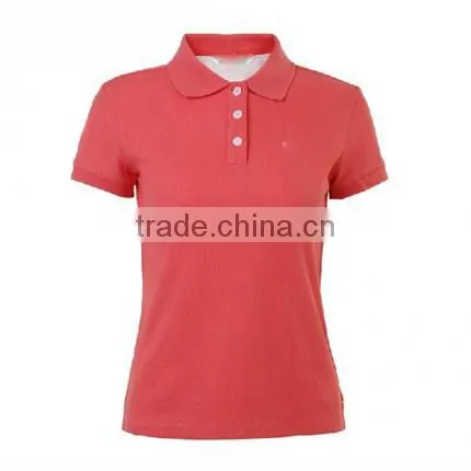 Hot Sale Custom New Design Collar Blank Plain Polo T Shirts For Women photo-3