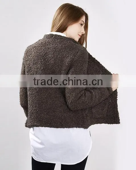 2017 Latest European Style Ladies Handmade Knitting Sweater Cardigan for Wholesale photo-4