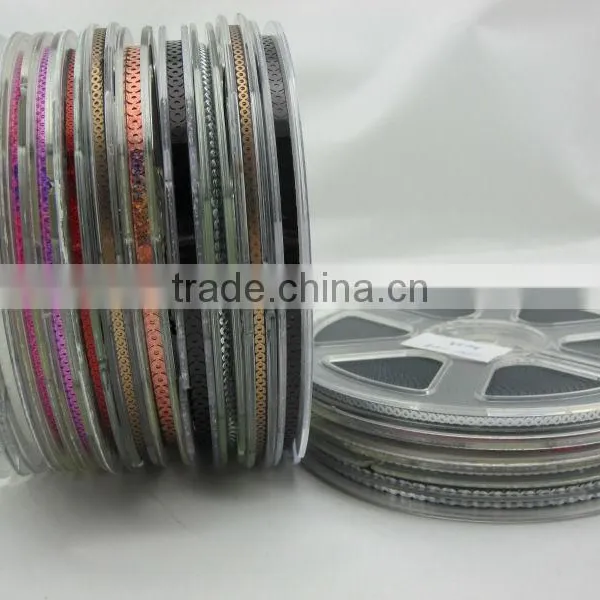 Chain Sequins Roll Pet Sequins Foil Color Sequins for Embroidery photo-5
