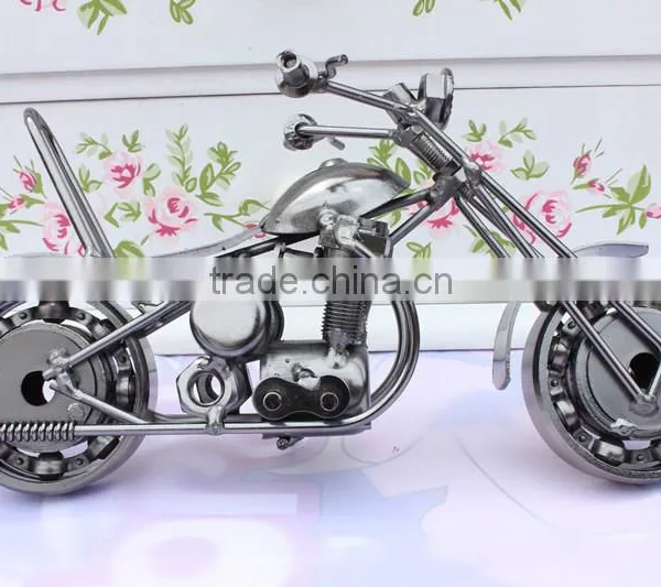 Handmade Metal Motorcycle Model Iron Craft Decoration & Gift New photo-5