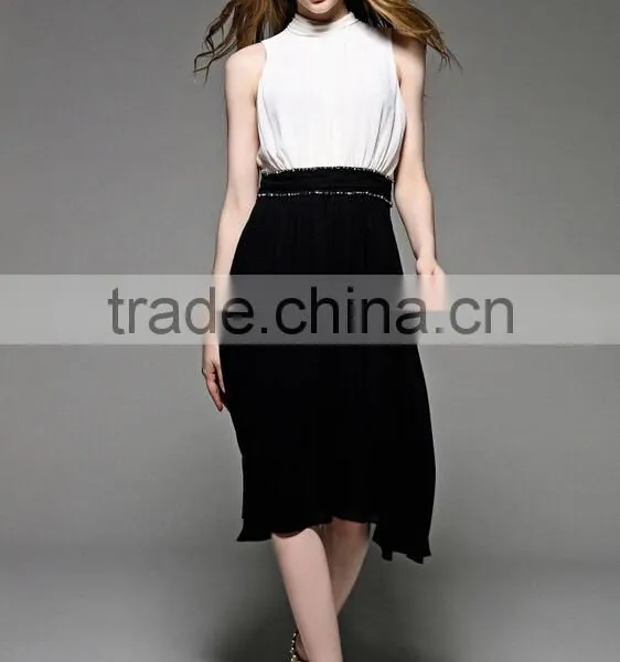 Women Sleeveless Bodycon Long Chiffon Party Cocktail Dresses Ladies Sexy Night Dress Maxi Dress photo-2