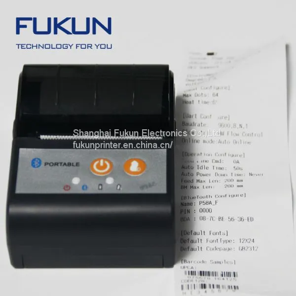 FK-P58-C FUKUN 58mm Mobile Bluetooth Thermal Printer photo-2