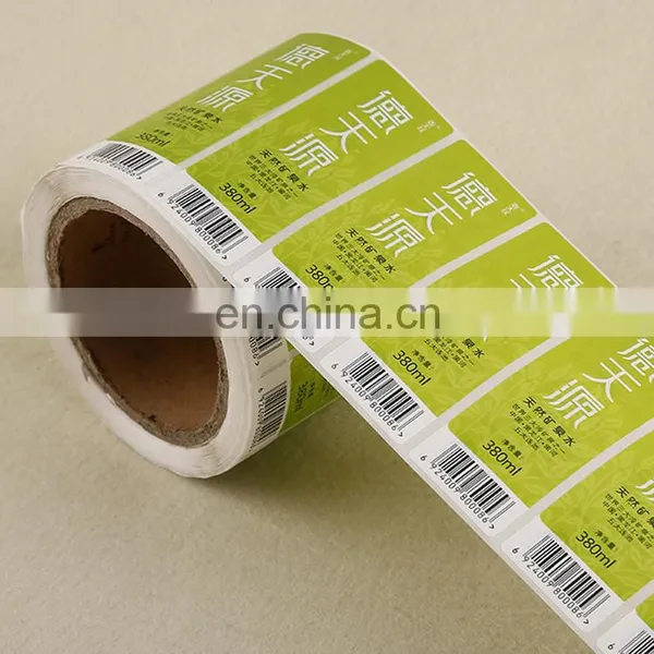 High Quality Custom Colorful Mineral Water Bottle Self Adhesive Stickers photo-4