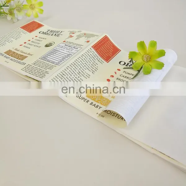 Customized Colorful Printing Adhesive PVC Sticker Organic Vegetables Packaging Label photo-2