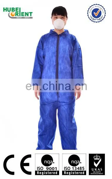 Safety pp Nonwoven Disposable Coverall Without Hood photo-5