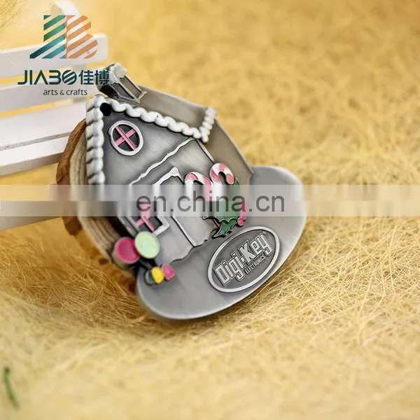 Antique Color Cute Cartoon House Shape Medals for Children With Ribbon photo-3
