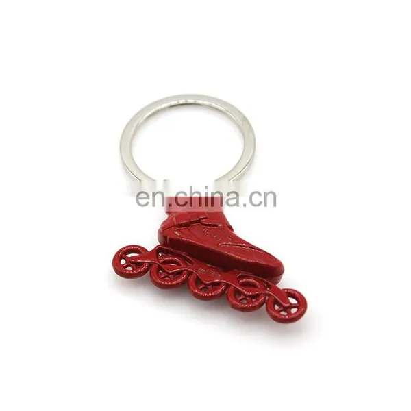 Creative Skate Shape Keychain Zinc Alloy Keychain Custom Metal Key Ring photo-4