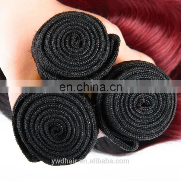 8A Ombre Color Malaysia Body Wave 3 /4 Bundles Unprocessed Malaysia Virgin Hair Ombre Peruvian Hair T1B/Burg Human Hair Weave photo-6