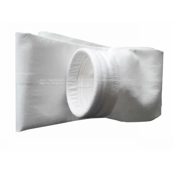 High Temperature Needle Punched Nonwoven 100% Sleeve PTFE Felt Collector Bags Polypropylene Industrial Filter Bag photo-2