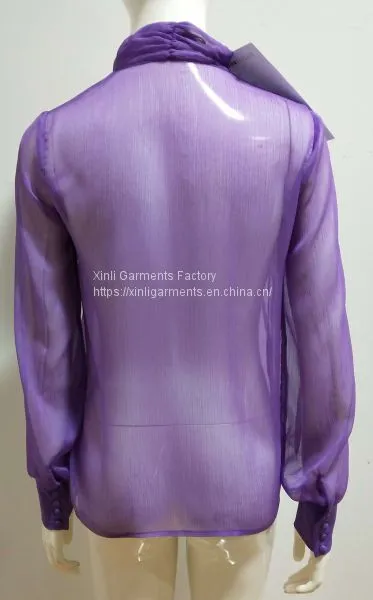 Silk Wrinkled Shirt SM016 photo-2