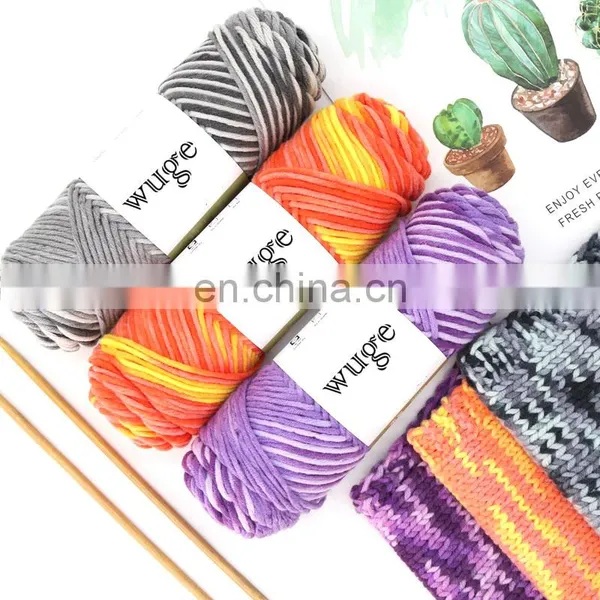 Free Sample Wholesale Blended Color Yarn for Knitting Sweater
