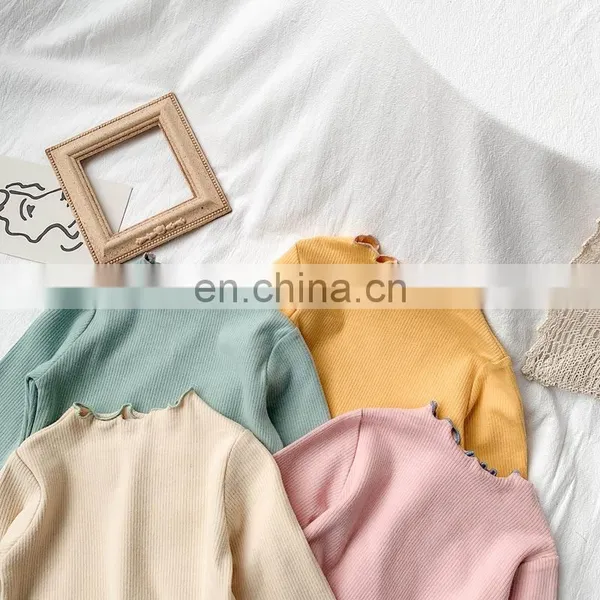 2020 Children's Wear Underwear Autumn Long Sleeve T-shirt With Good Elastic More Color Can Choose photo-3