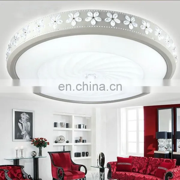 Round Bedroom Acrylic LED Ceiling Lamps Bauhinia Warming Dining Room Lights photo-2