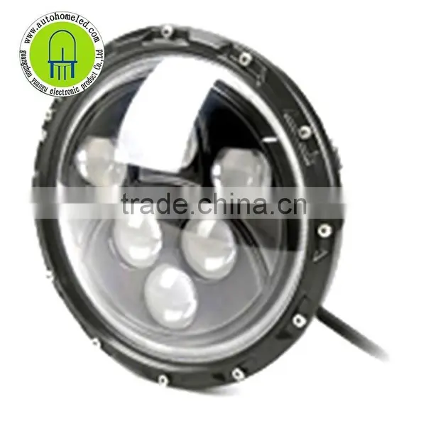 7inch CREE Led 60W Hi-Low Beam Round Blue Work Head Lamp Light Headlight photo-2