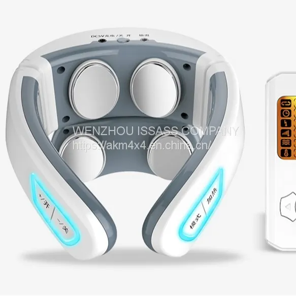 20203D Neck Massager Remote 2 Level Infrared Heating Pain Neck Care Massager photo-2