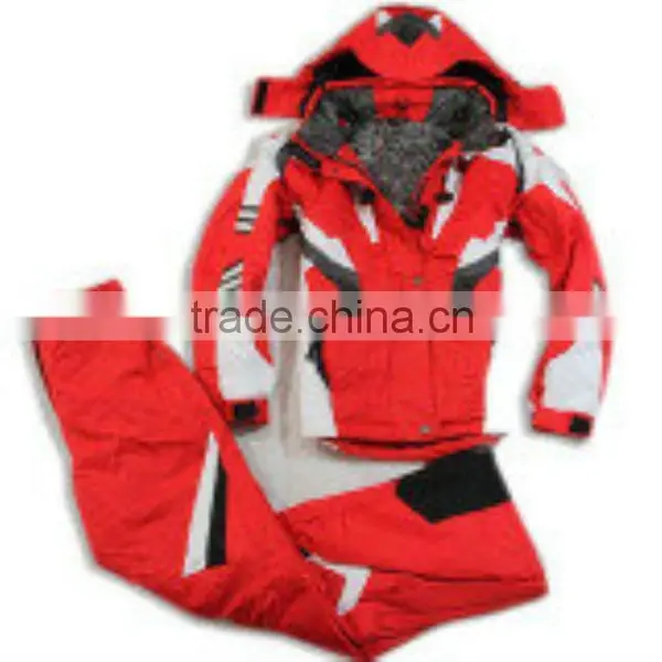 New Product Warmth and Breathable and Water Proof PTFE Ski Suit Set With Adjustable Hat