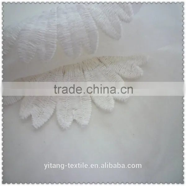 Big Sunflower Embroidered Organza Fabric photo-2