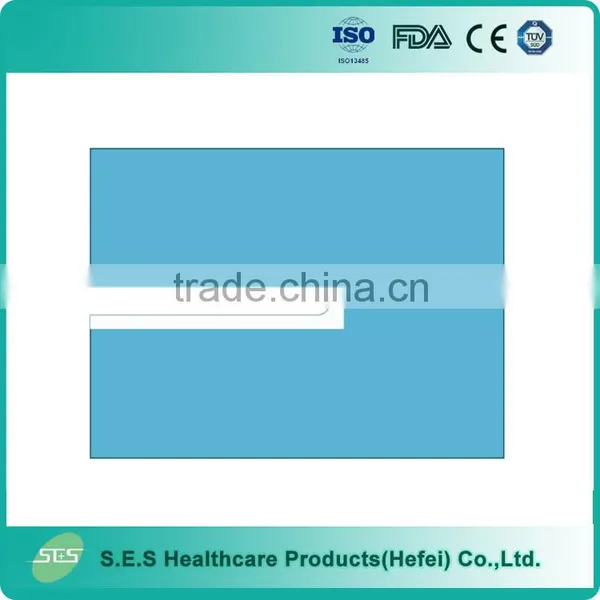 Surgery Use Disposable Impervious U Split Drape With Adhesive