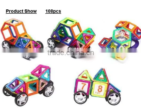 High Quality Plastic Magnetic Building Blocks Toy of Kids 2016 Christmtas Gifts; Popular Environmental Magnetic Toys; DIY Toys photo-5